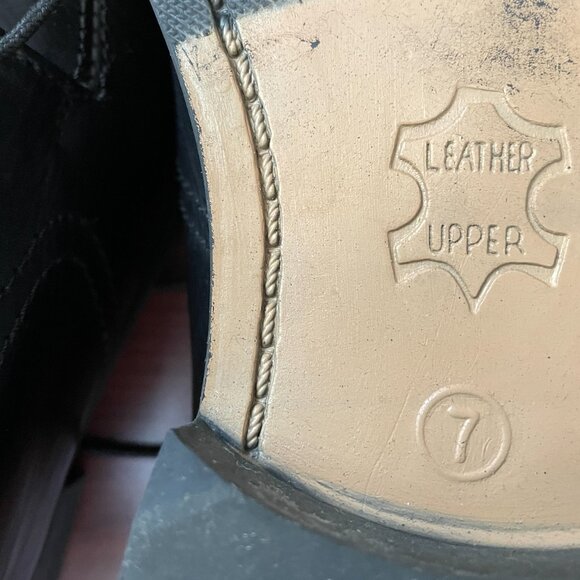 Men's Boulevard Club Black Dress Shoes - SIZE 7 - Worn only once - Picture 5 of 6
